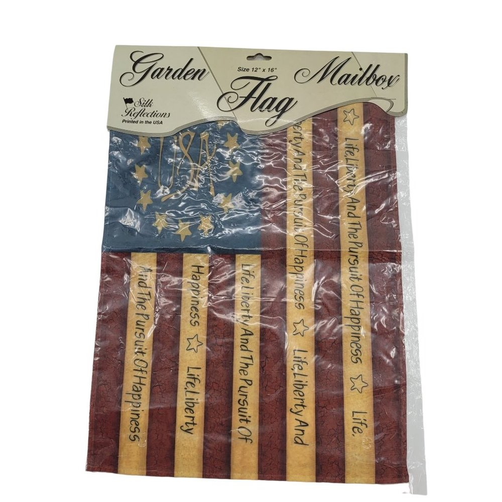NOS Garden Mailbox American Flag 12 x 16 inches